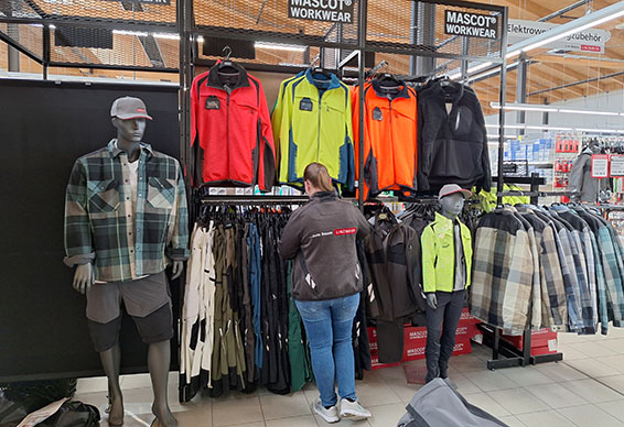 Mascot Warenpräsentation in Ochsenhausen