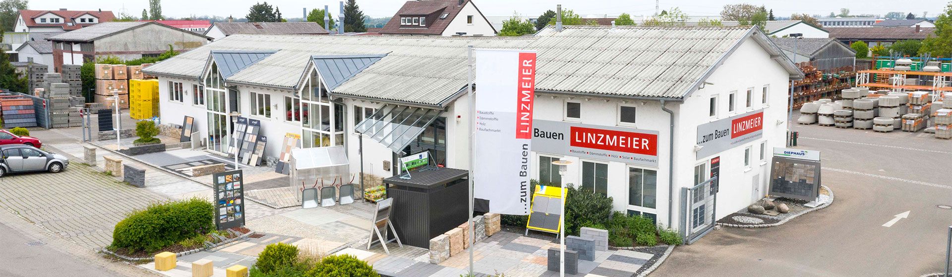 Linzmeier Baustofffe - Luftbild von Langenau
