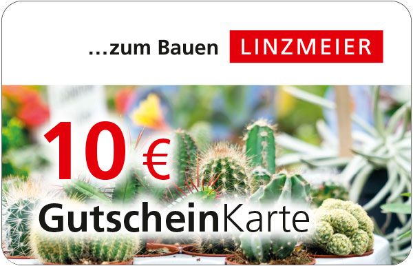 Linzmeier Baustoffe - Gutscheinkarte 10 Euro